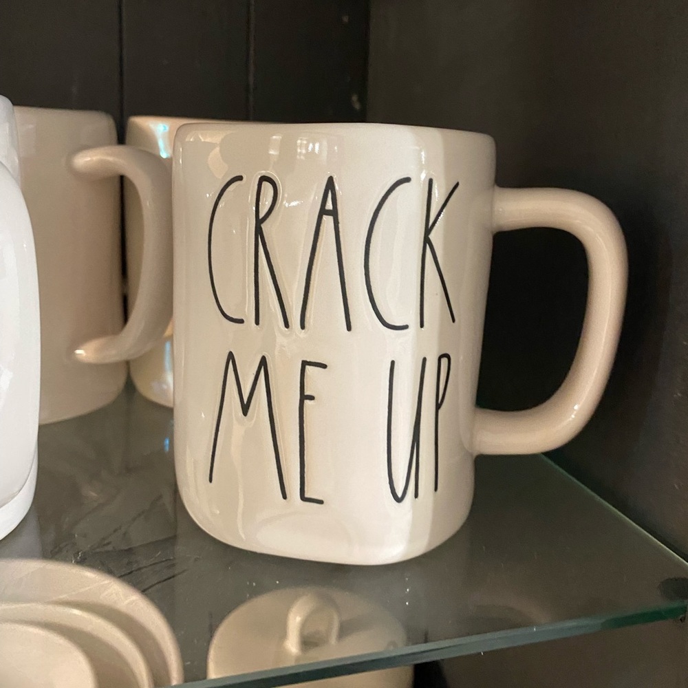 Rae Dunn mug crack me up